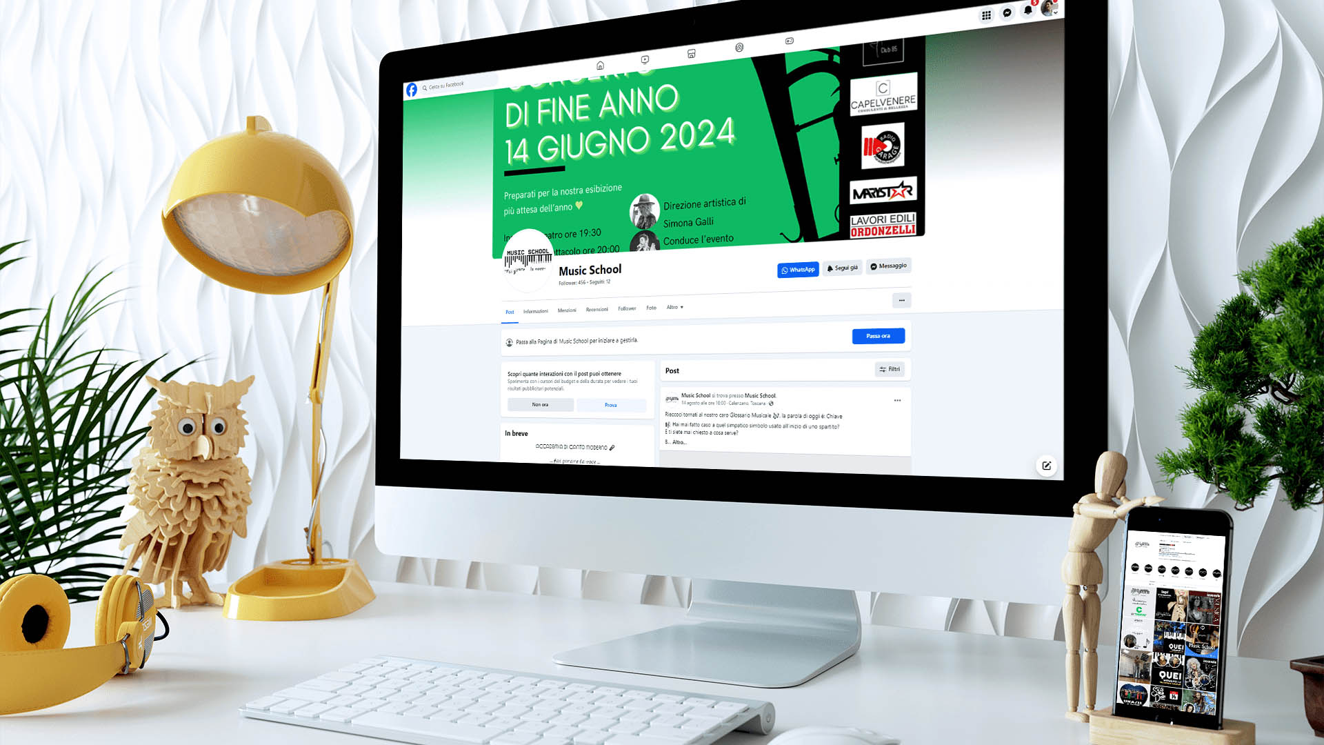 03-01 social media manager per Music School Calenzano - content creator
