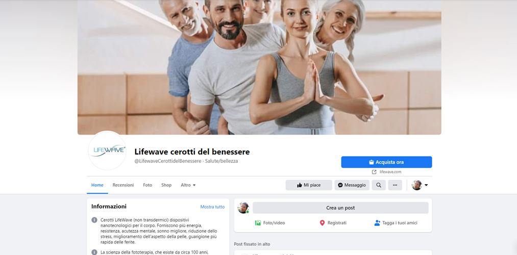 creazione e gestione social Lifewave Prato