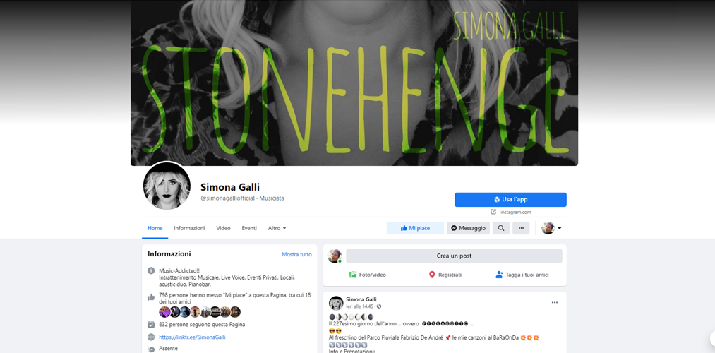 Gestione social Simona Galli Official
